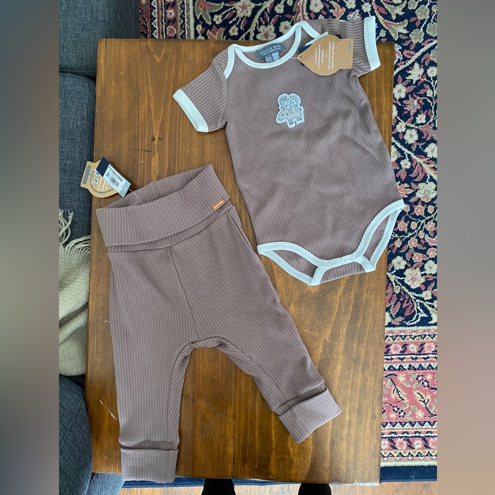 Souris mini organic cotton 2 piece set